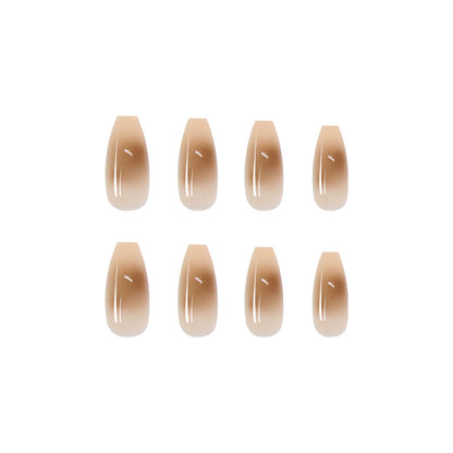 Smudged Fake Nails Removable Manicure