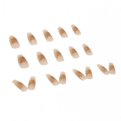 Smudged Fake Nails Removable Manicure