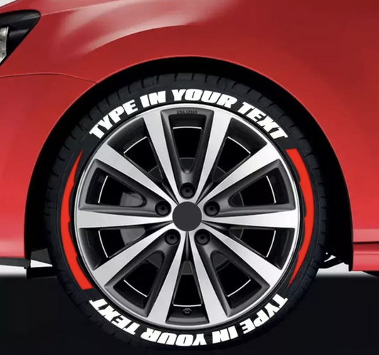 Decorative Tire Lettering Set