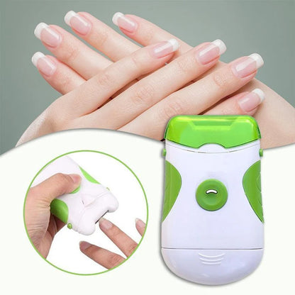 Portable Electric Nail Trimmer with LED Light Nail Manicure Pedicure Polisher