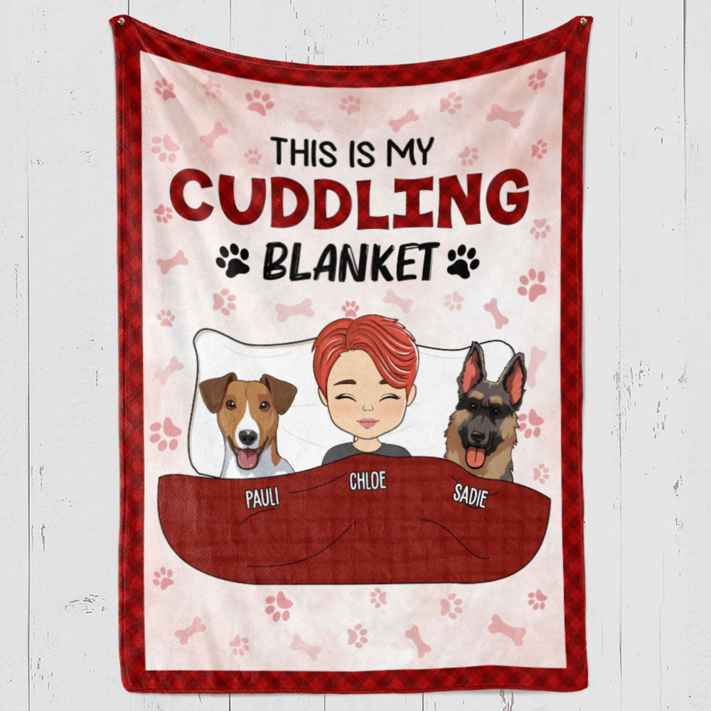 Personalized fleece blanket with custom design, perfect gift for pet lovers