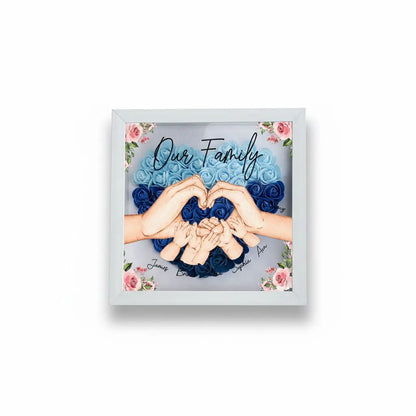 Personalized Flower Shadow Box