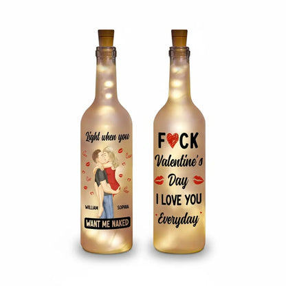Personalized Couple Bottle Light