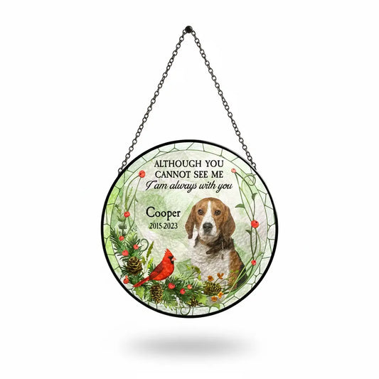 Personalized Pet Memorial Stained Glass Suncatcher
