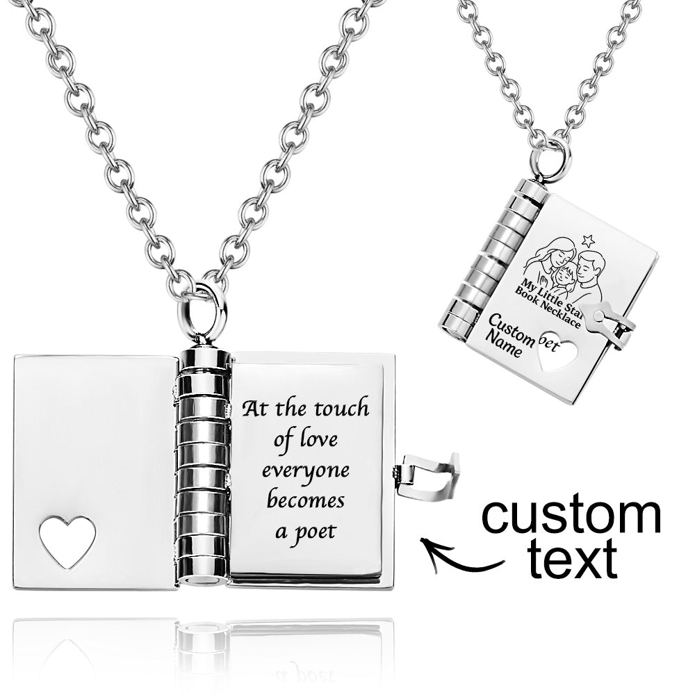 Personalized My Little Star Book Necklace