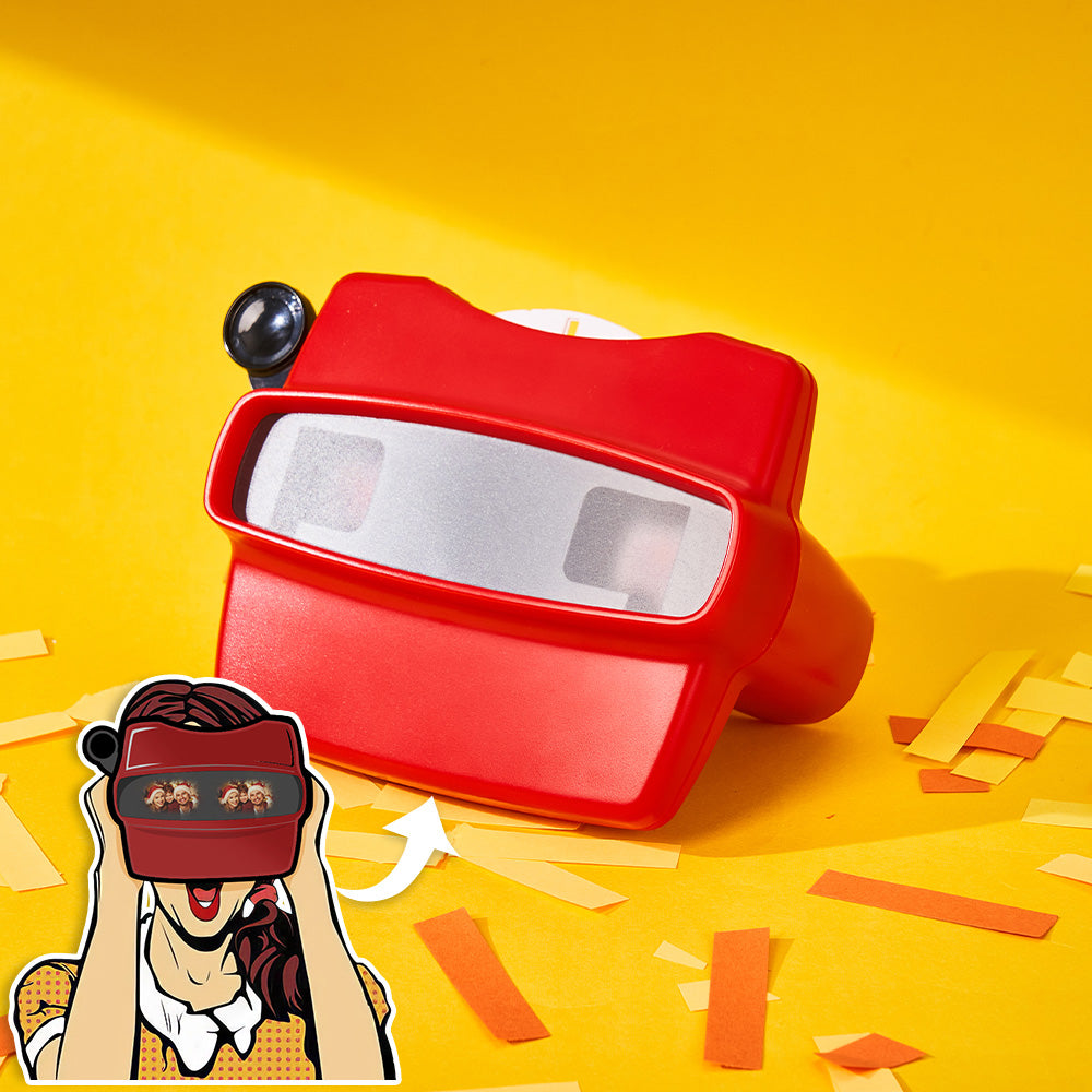 Custom 3D Viewfinder and Reel Personalized Christmas Gifts Text and Photo Viewer with Your Own Photos