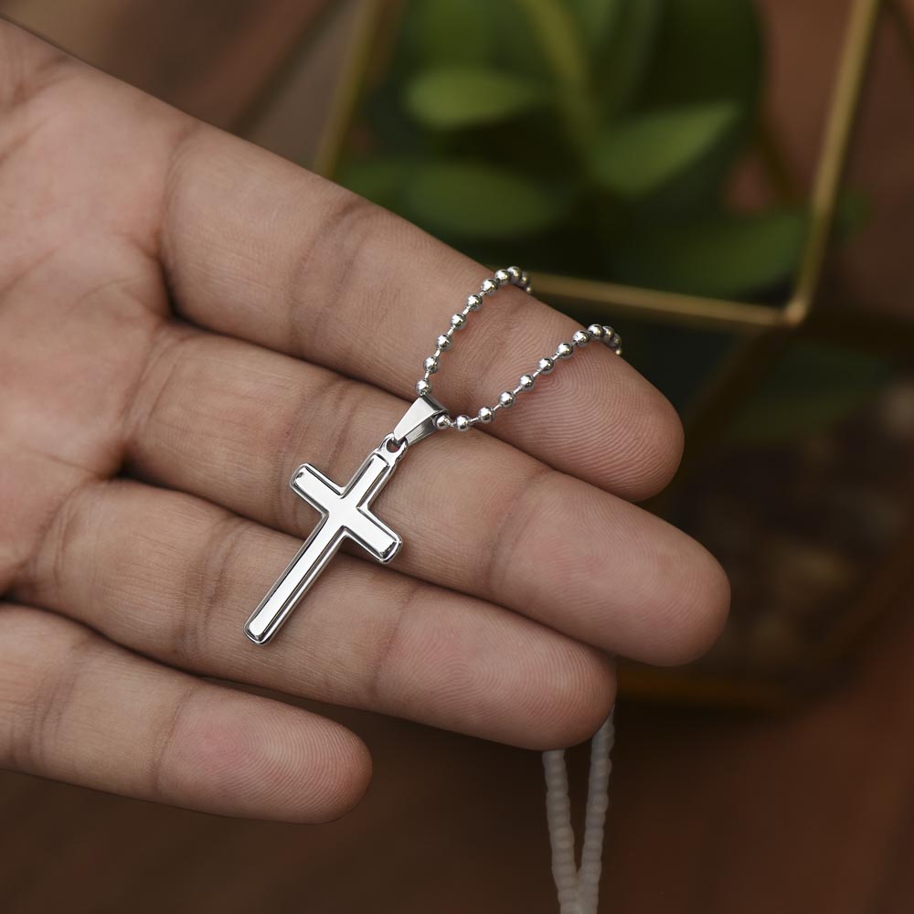 Cross Ball Chain Necklace for Daughter