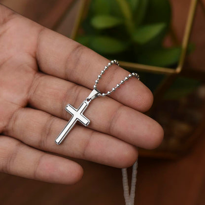 Cross Ball Chain Necklace for Daughter