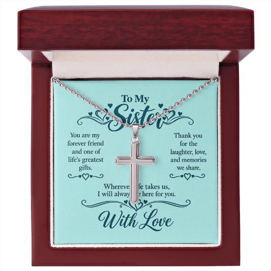 Cross Necklace for Sister