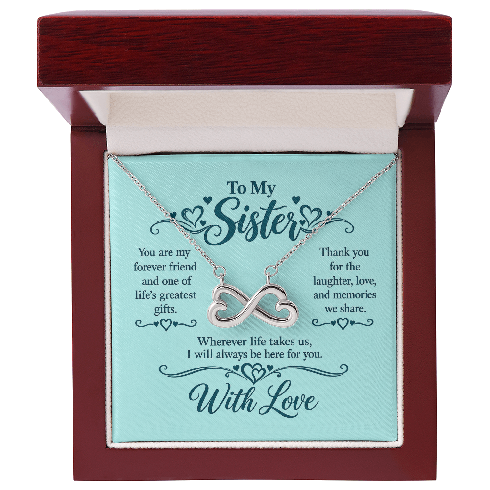 Infinity Necklace for Sister
