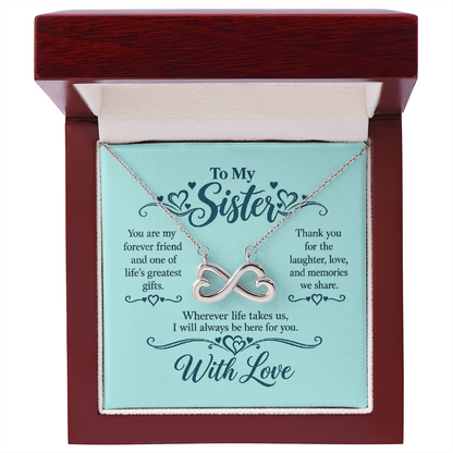 Infinity Necklace for Sister