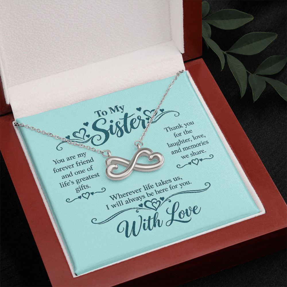 Infinity Necklace for Sister