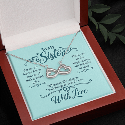 Infinity Necklace for Sister