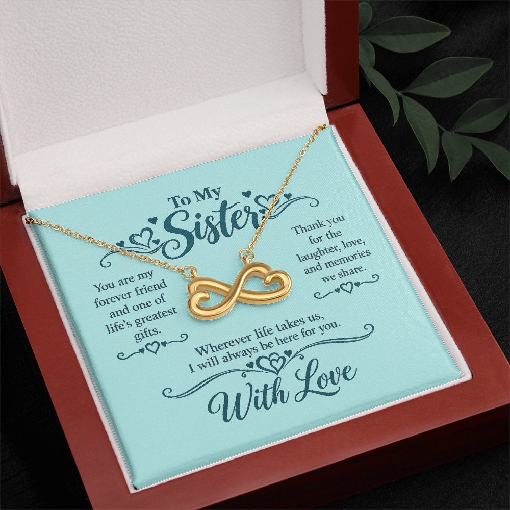 Infinity Necklace for Sister