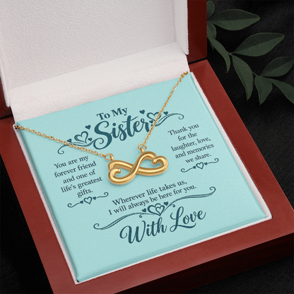Infinity Necklace for Sister