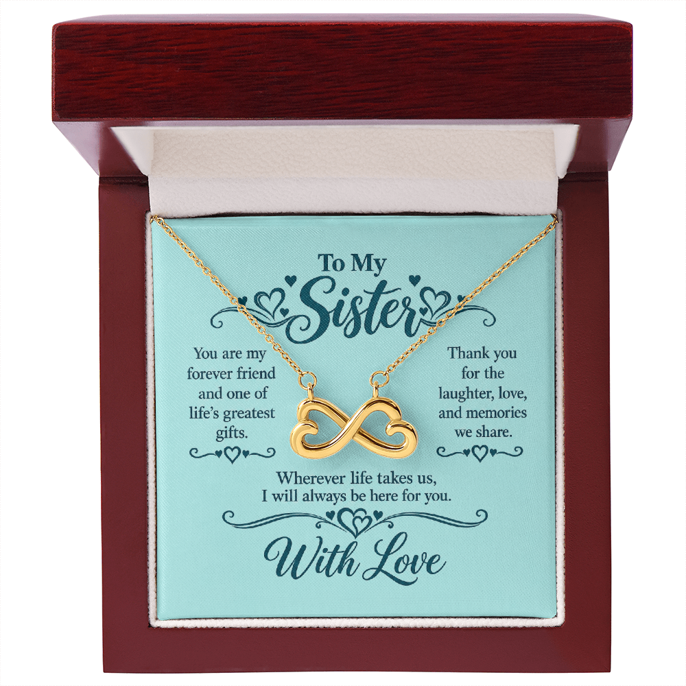 Infinity Necklace for Sister
