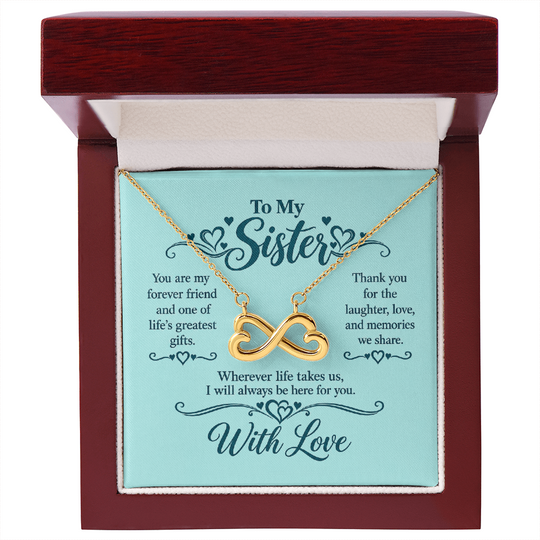 Infinity Necklace for Sister