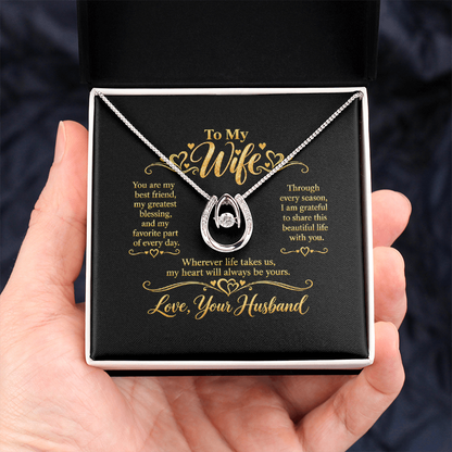 Lucky In Love Necklace for Wife