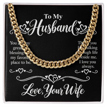 Cuban Link Chain for Husband