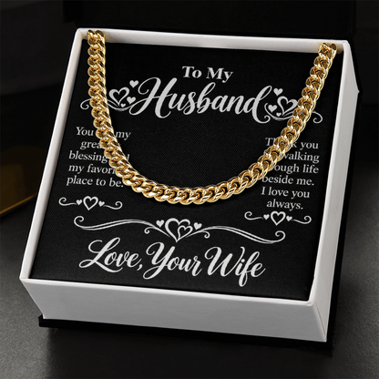 Cuban Link Chain for Husband