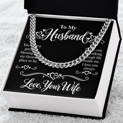 Cuban Link Chain for Husband
