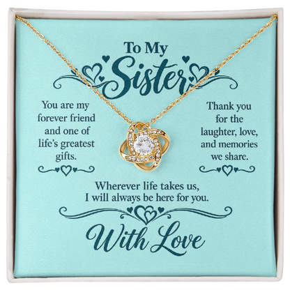 Love Knot Necklace for Sister