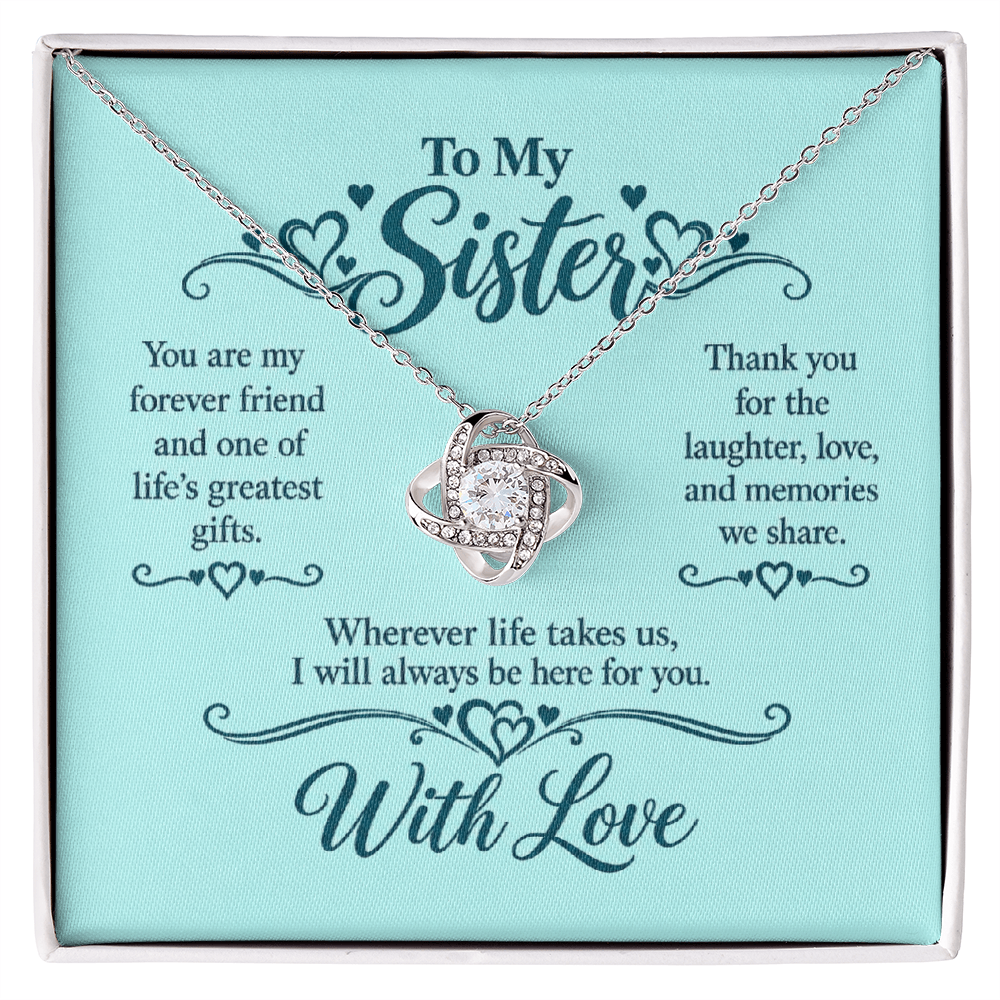 Love Knot Necklace for Sister