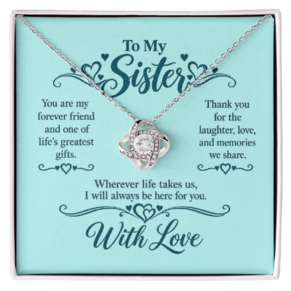 Love Knot Necklace for Sister