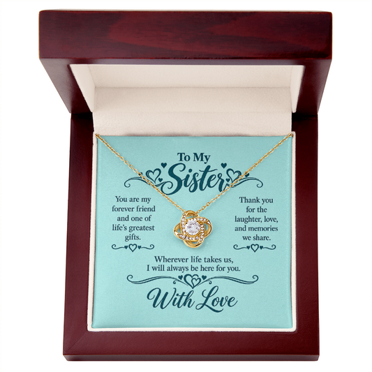 Love Knot Necklace for Sister