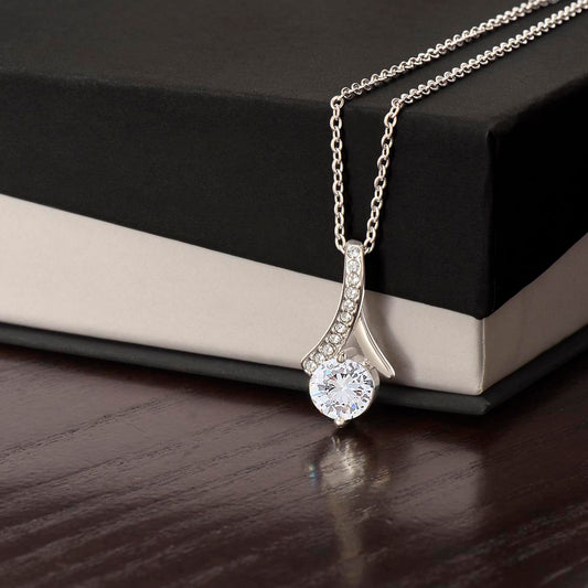 Alluring Beauty Ribbon Necklace