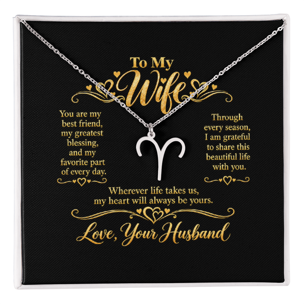 Zodiac Necklace for Wife