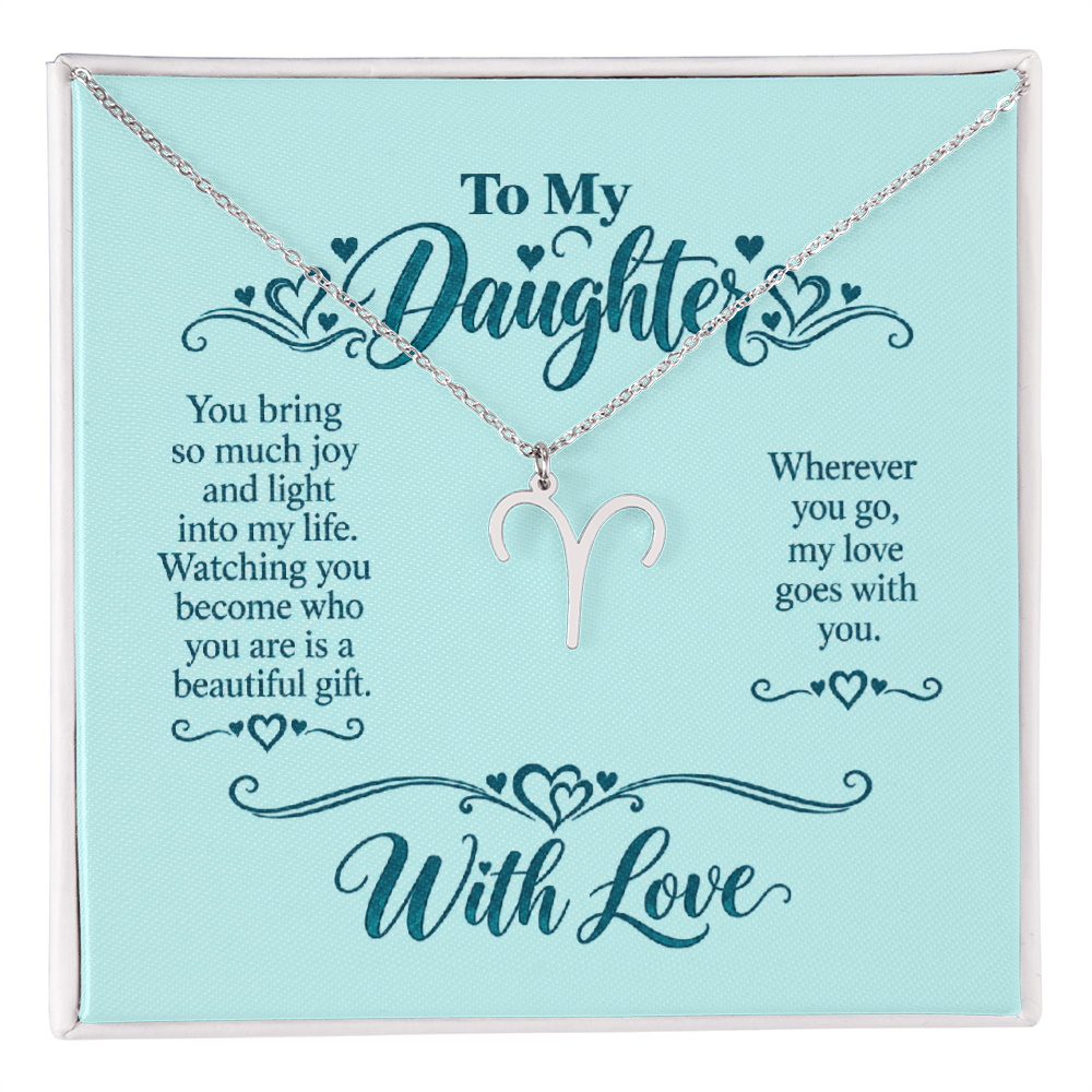 Zodiac Necklace for Daughter