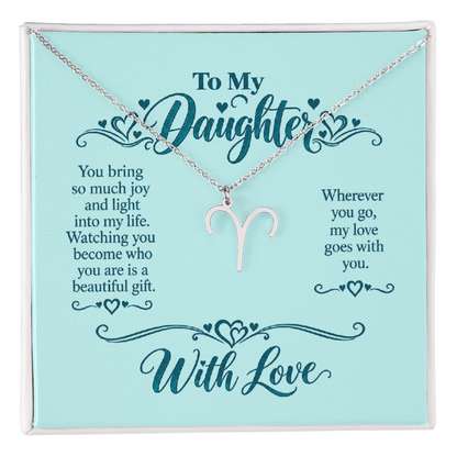 Zodiac Necklace for Daughter