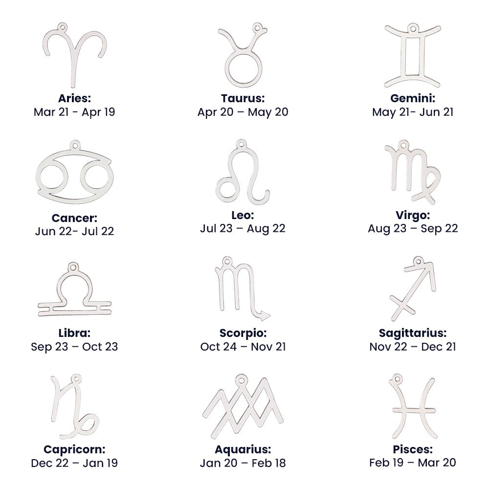 Zodiac Necklace for Sister