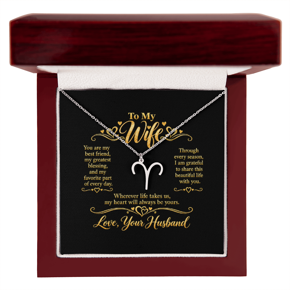 Zodiac Necklace for Wife