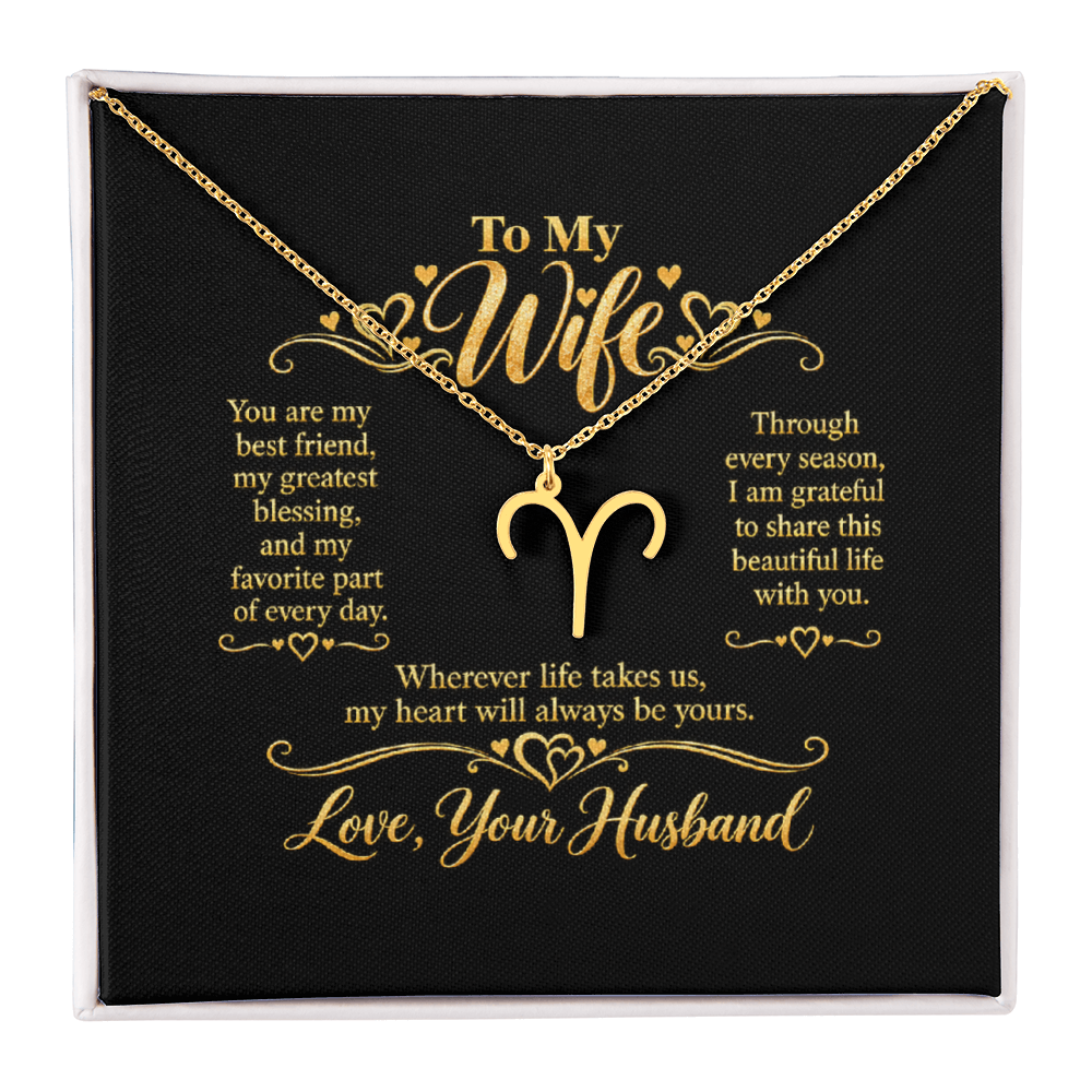 Zodiac Necklace for Wife