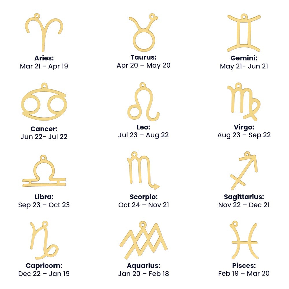 Zodiac Necklace for Sister