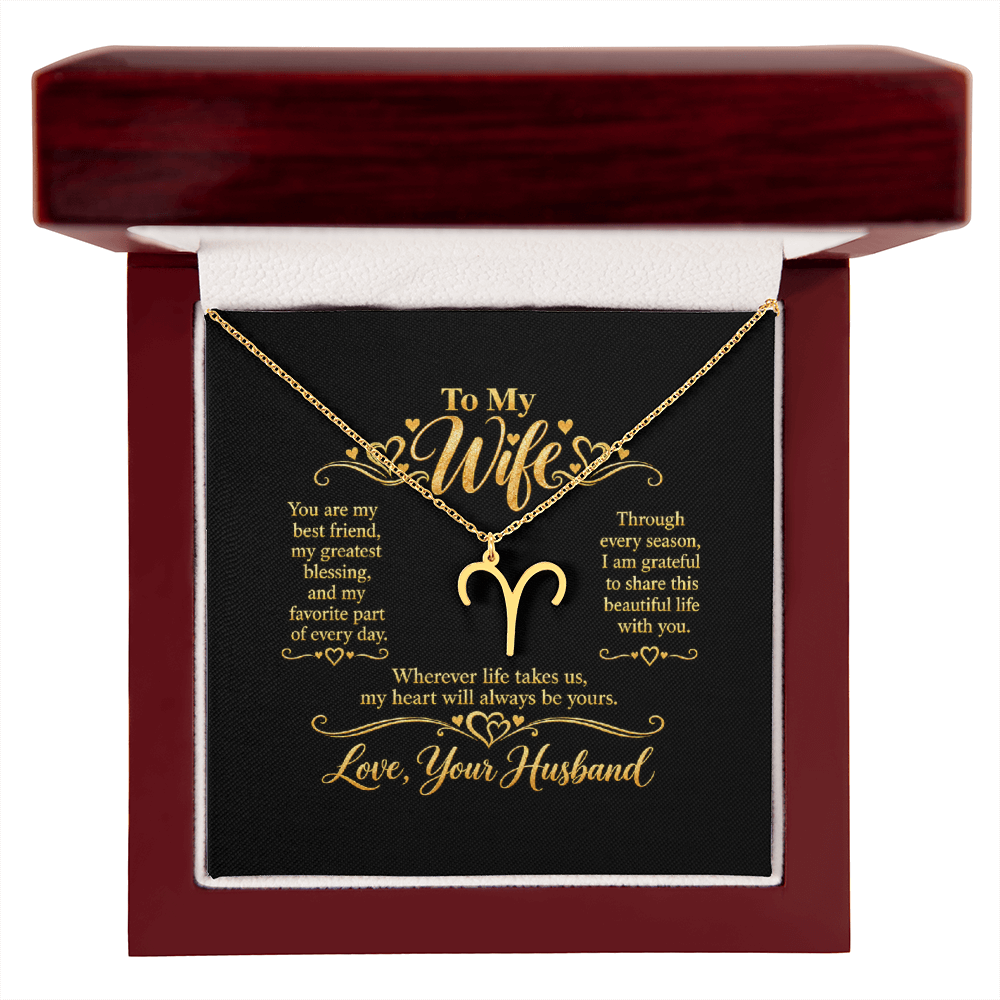Zodiac Necklace for Wife