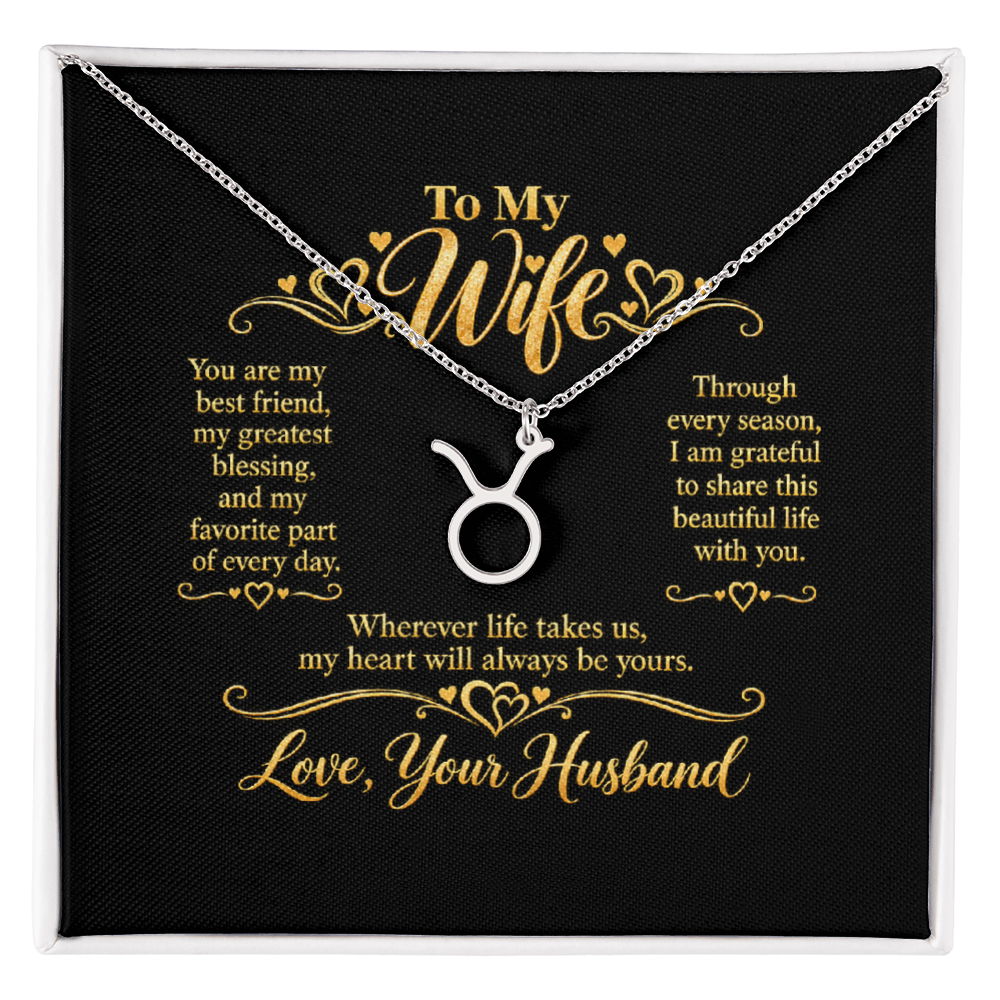 Zodiac Necklace for Wife