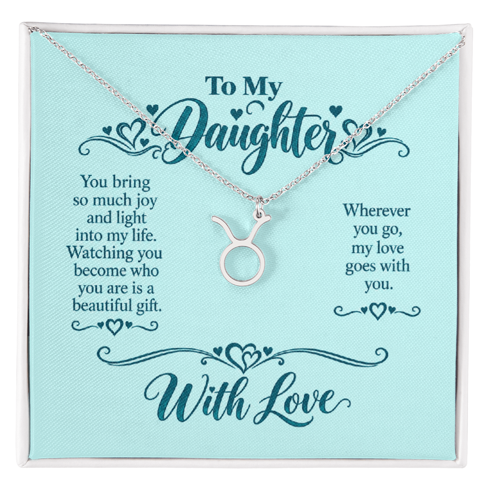 Zodiac Necklace for Daughter