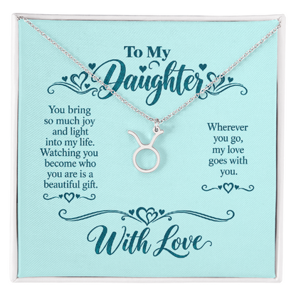 Zodiac Necklace for Daughter
