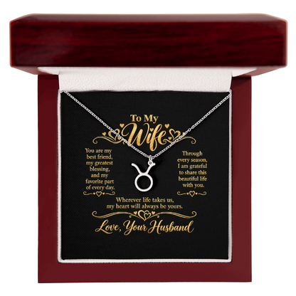 Zodiac Necklace for Wife