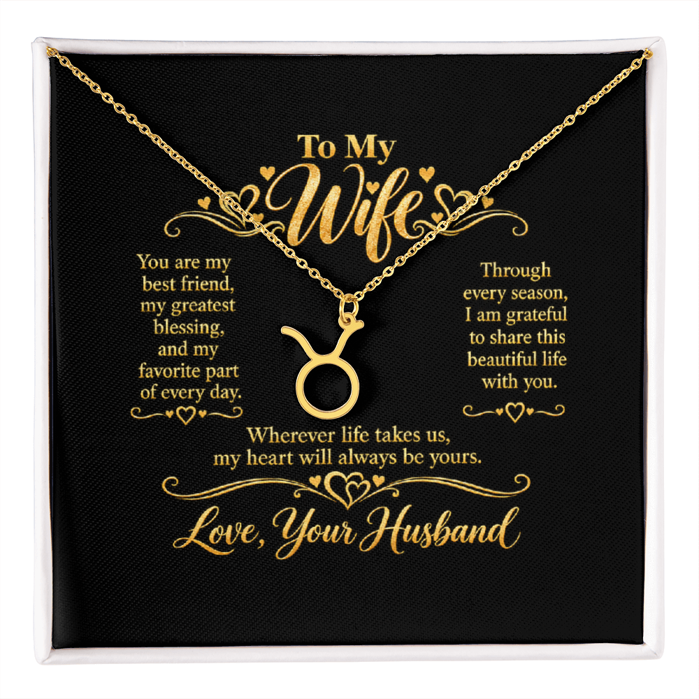Zodiac Necklace for Wife