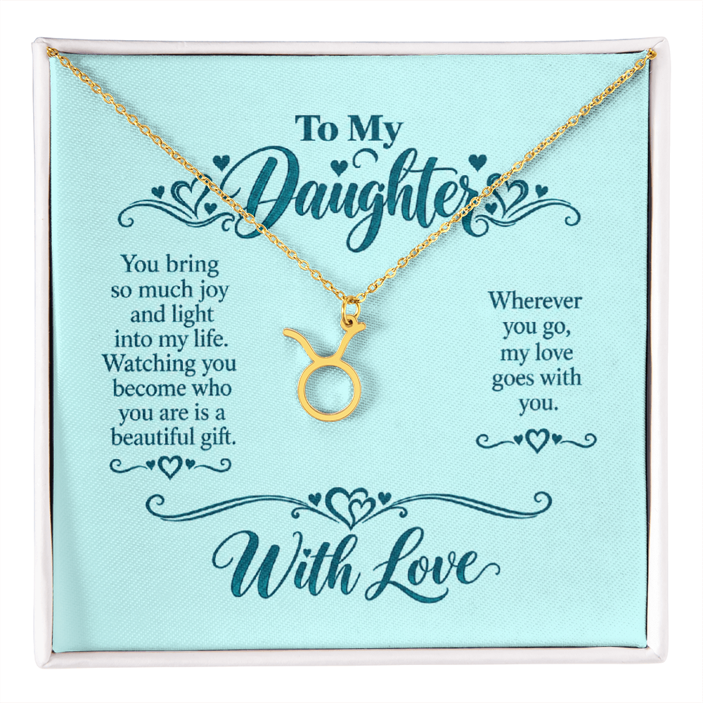 Zodiac Necklace for Daughter