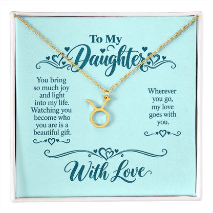 Zodiac Necklace for Daughter