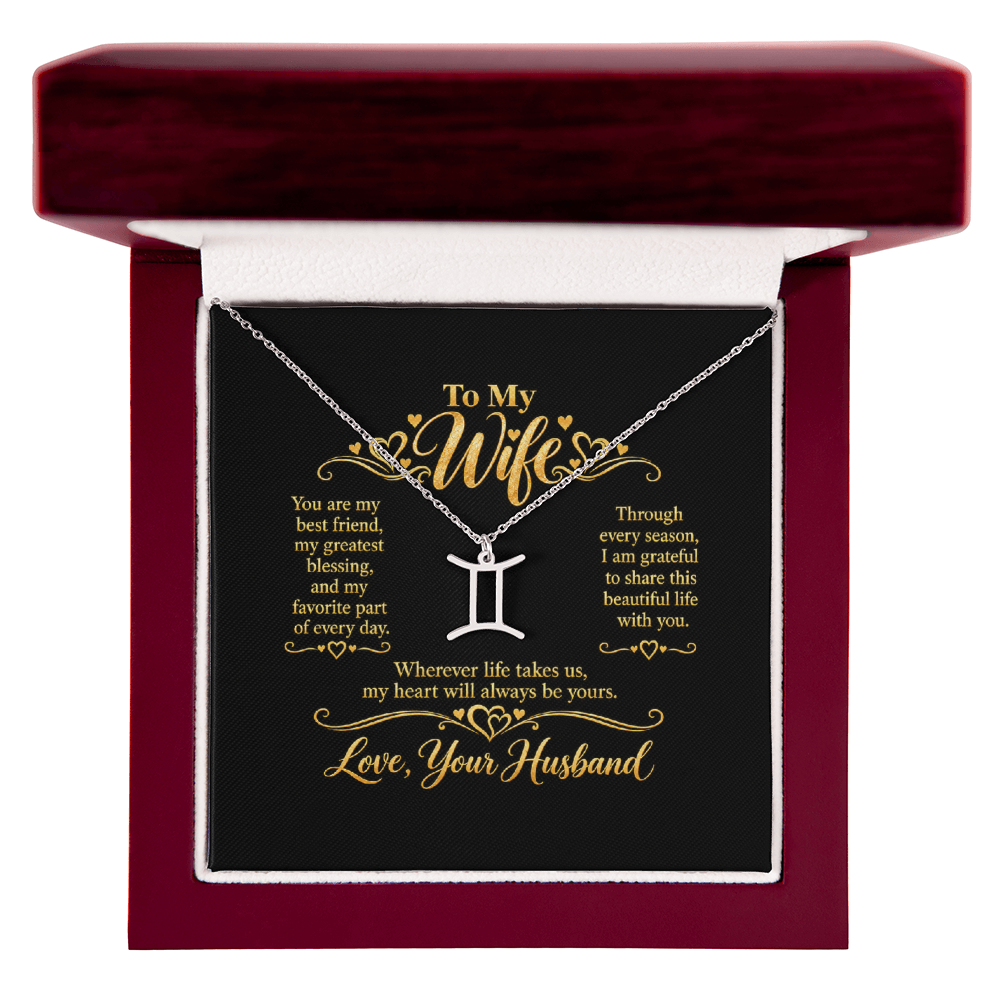 Zodiac Necklace for Wife