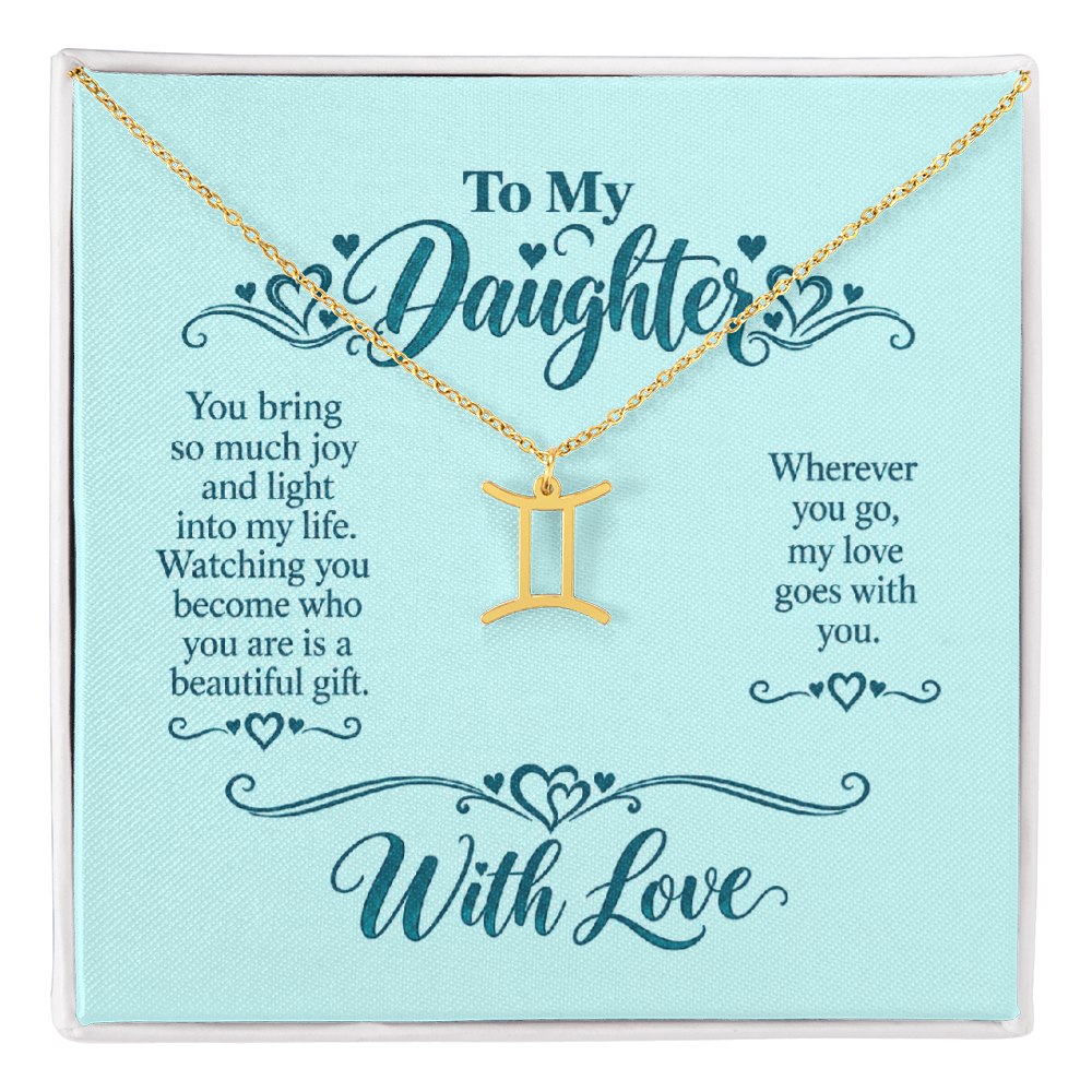 Zodiac Necklace for Daughter