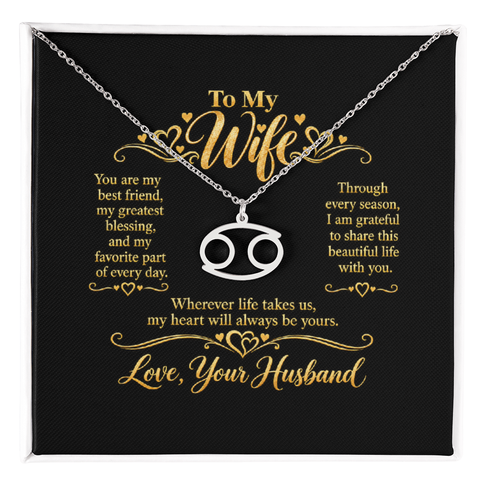 Zodiac Necklace for Wife