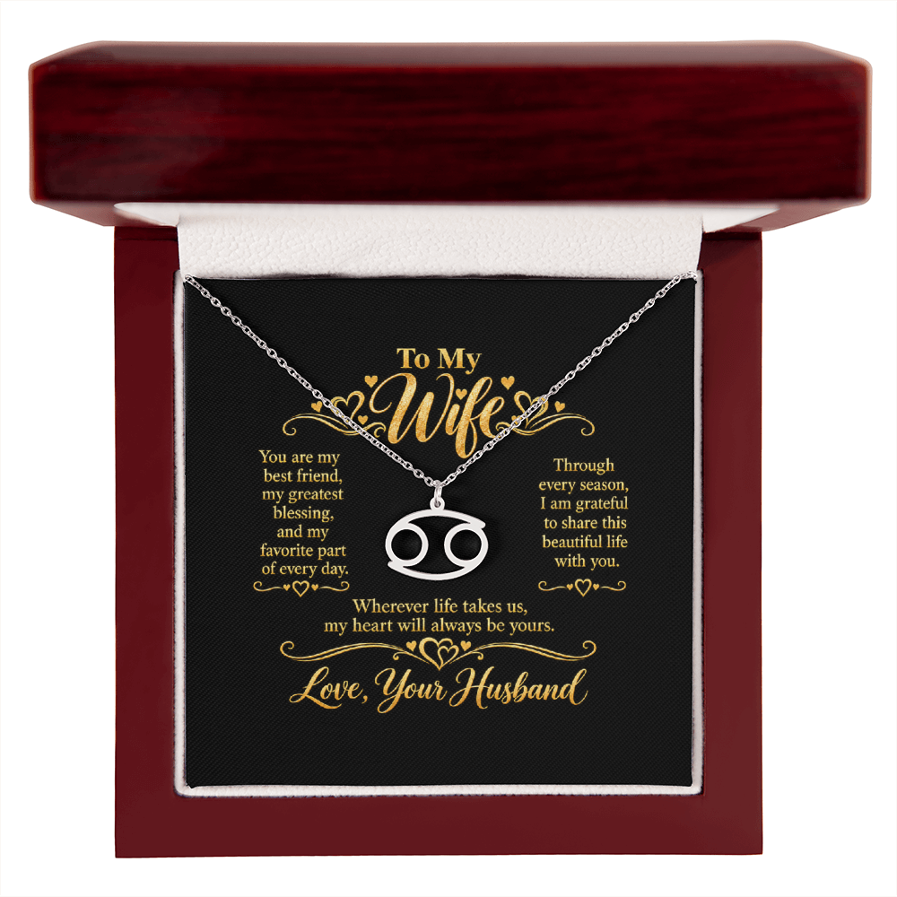 Zodiac Necklace for Wife