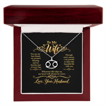 Zodiac Necklace for Wife
